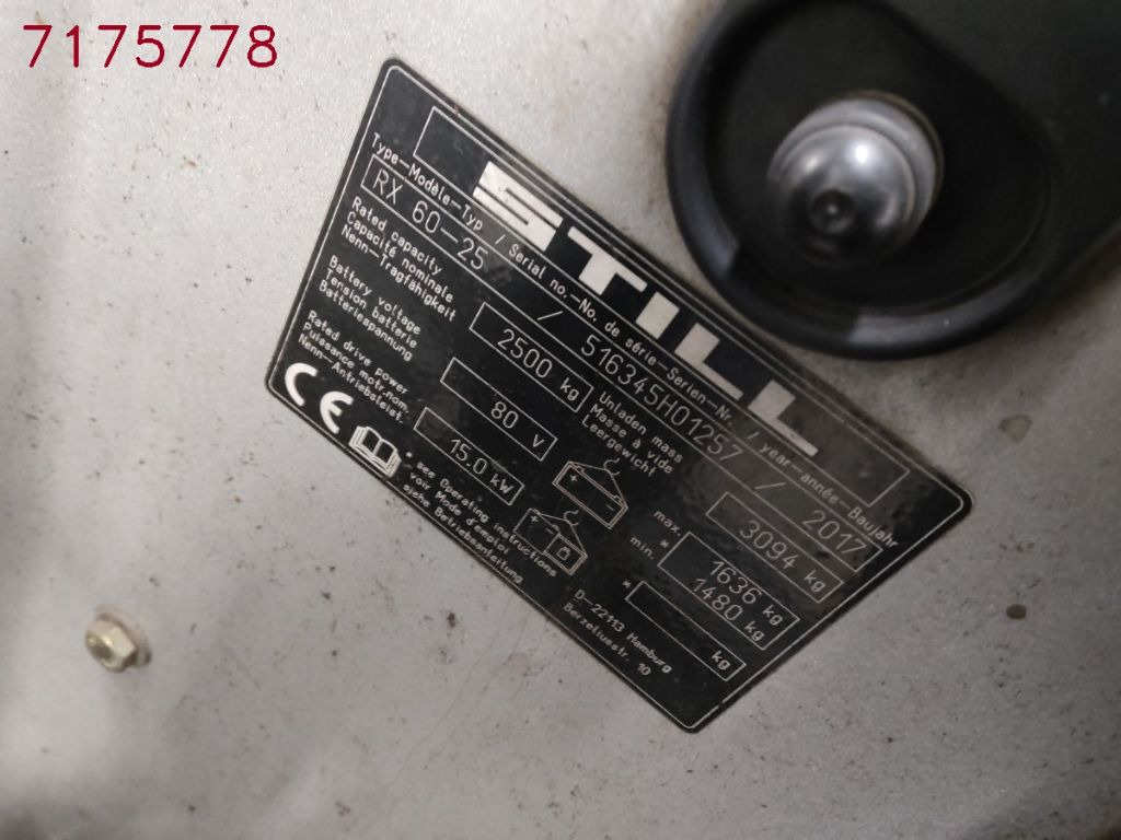 Still RX60-25 - Elektrostapler: das Bild 5 Still RX60-25 - Elektrostapler: das Bild 5