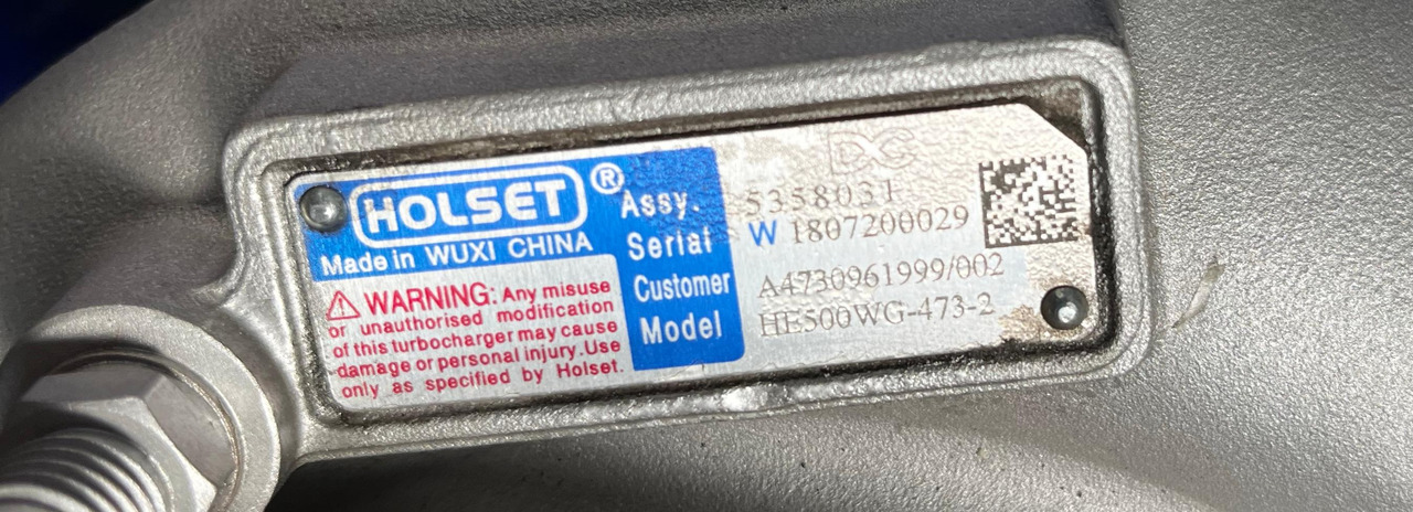 MTU DEMAG AC 300-6 - Turbolader: das Bild 5 MTU DEMAG AC 300-6 - Turbolader: das Bild 5