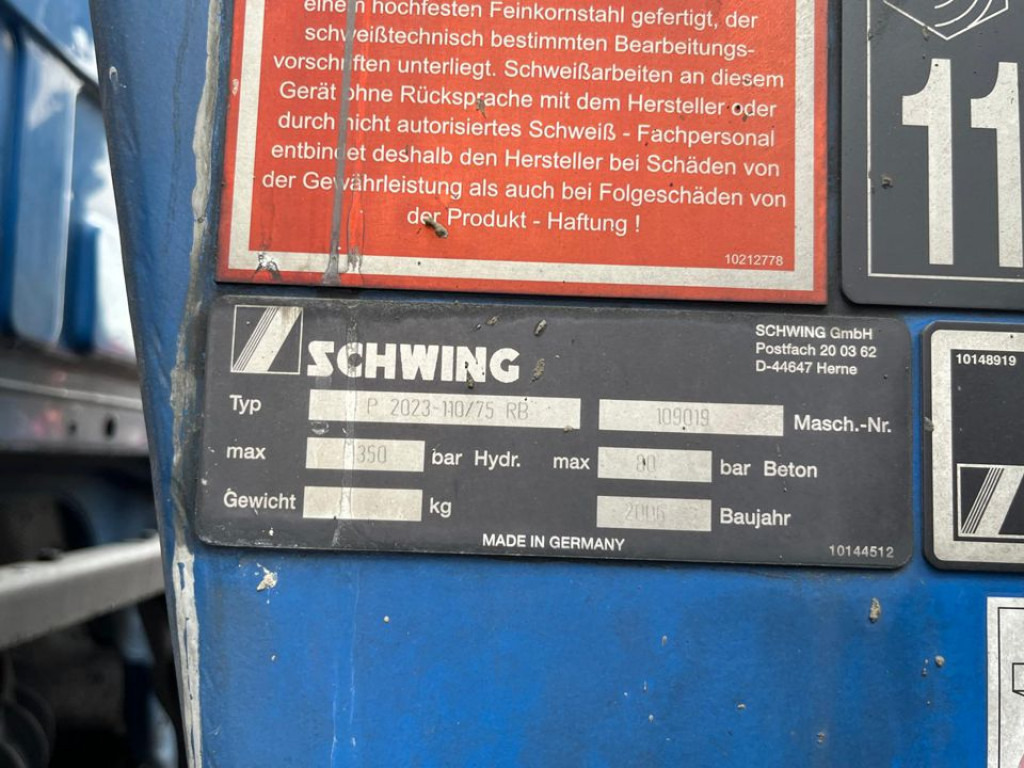 MERCEDES-BENZ Actros 2632 6x4 Betonpumpe Schwing 24m - Betonpumpe: das Bild 2 MERCEDES-BENZ Actros 2632 6x4 Betonpumpe Schwing 24m - Betonpumpe: das Bild 2