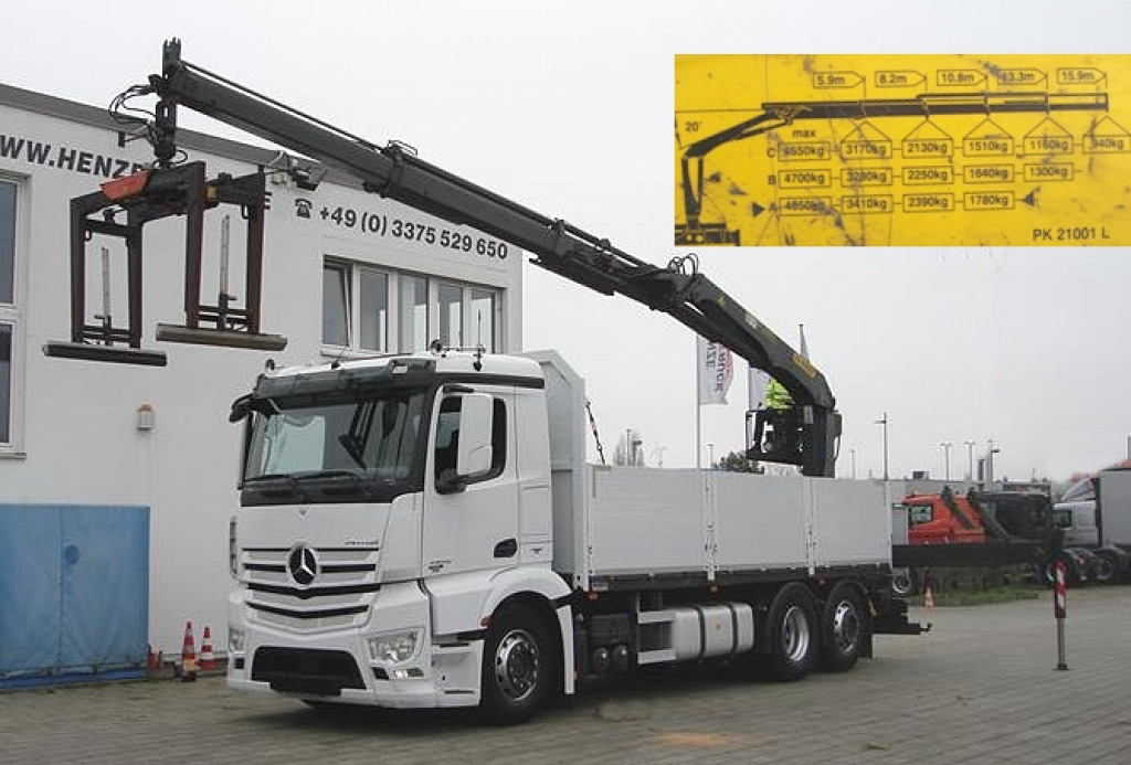 MERCEDES-BENZ Antos 2543 L 6x2 Pritsche Heckkran - Pritsche LKW, Autokran: das Bild 1 MERCEDES-BENZ Antos 2543 L 6x2 Pritsche Heckkran - Pritsche LKW, Autokran: das Bild 1